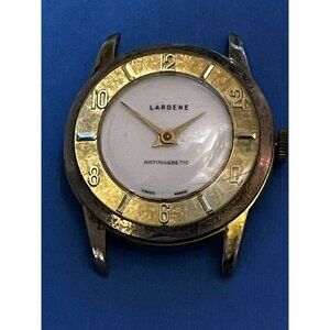 Largene Antimagnetic Vintage Swiss Watch Gold tone 4 parts / repair